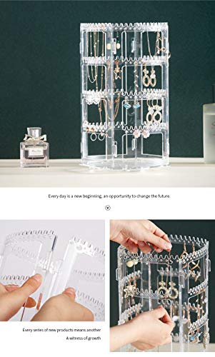 Cq acrylic 360 Rotating Stud Earring Display Stands and Hanging Jewelry Displays