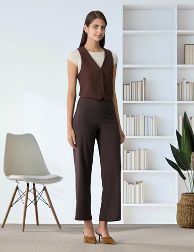 Image of BlissClub Ultimate Wide Leg Pants Lite for Women, Regular (for Women Upto 5'4)