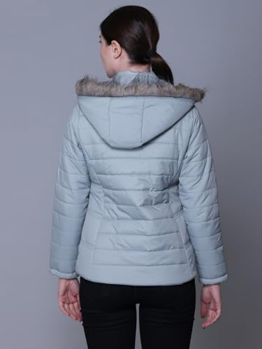 Image of RARE TIMES Women's Stylish Solid Full Sleeves Jacket | Winter Wear Quilted Jacket for Travelling | Regulaer Fit Puffer Jacket For Women