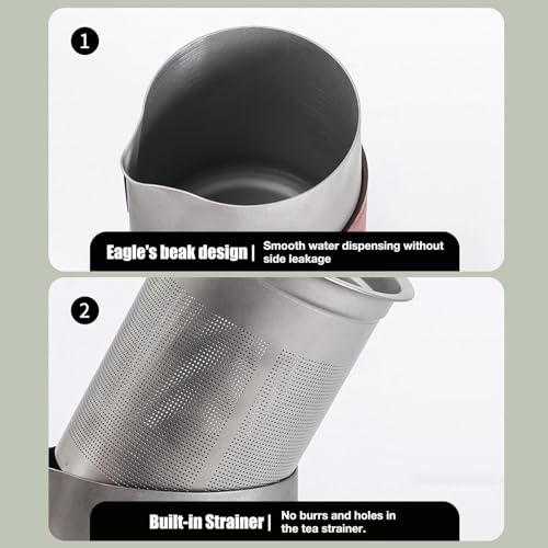 Juego de té para acampar de diseño elegante con bolsa protectora 7
