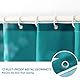 LIGICKY Japanischer Stil Duschvorhang für Badezimmer Durable Wasserdicht Stoff Duschvorhänge für Home Decor 180 x 180 cm, Pflaume auf blauem Hintergrund Set mit Duschvorhangringen