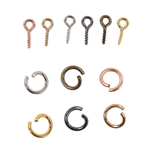 90 Chaveiros, Conjunto de Chaveiros de Metal, Kit de Anéis de Chaveiro Diy Com Anéis de Salto, Olho