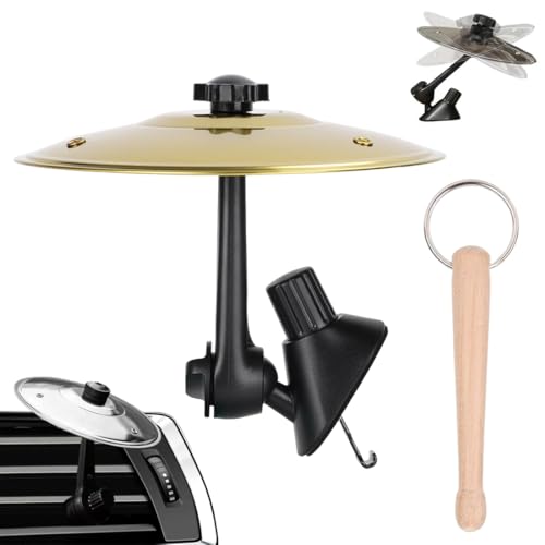 OIXYAZ Platillo Bateria Para Coche,Platillo De Choque De Coche, Paquete de De Batería Para Coche, Plato De Hierro Para Coches Fácil De Instalar Y Duradero,Decoración(Dorado)