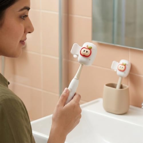 Image of HASTHIP 6PCS Toothbrush Cover Cap, Fun Fruit Toothbrush Head Covers, Portable Travel Toothbrush Protector Coverings Cap for Household Travel, Camping, Bathroom