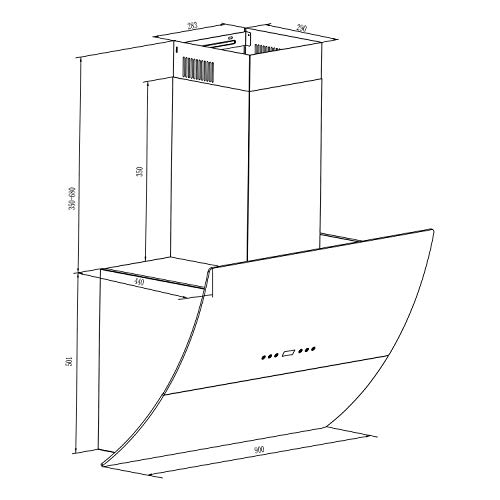 Klarstein Annabelle Eco 90 - Cappa Aspirante