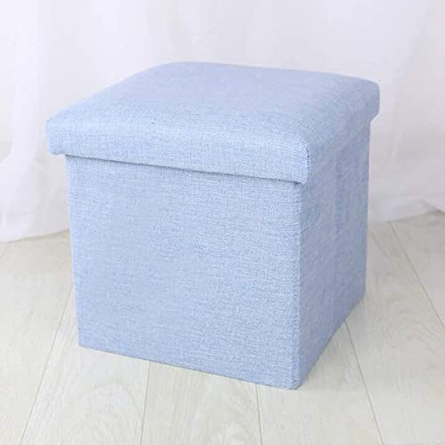 Repose-Pieds avec Rangement Pouf Cube Pliable Supportant 160kg