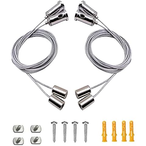 Kit de Suspensión SSyang Luou Cables de Acero Inoxidable Ajustables para Lámparas Colgantes Cover