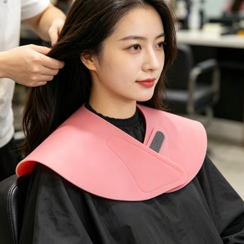 Capa impermeable para corte de cabello, antielectrostática, rosa miniatura 4