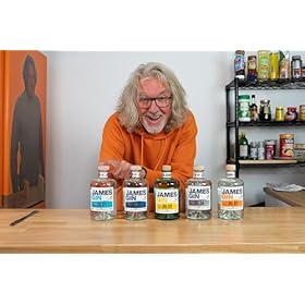 James Gin 3 x 5cl Gift Pack, Asian Parsnip, London Drizzle & California Dreamgin – James Gin