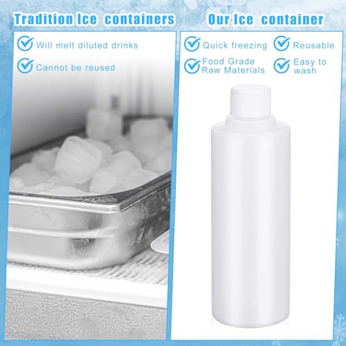 6 Piezas Palitos de Hielo Reutilizables con Tapa para Botellas miniatura 3
