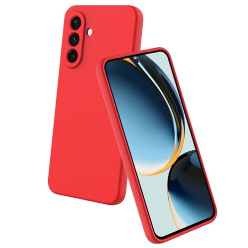 Image of Back Cover for Samsung Galaxy M56 5G / F56 5G | Full Camera Protection | Premium Liquid Silicon Case | Flexible Bumper Case for Samsung Galaxy M56 5G / F56 5G (Red)