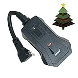 Woods 50125WD Indoor/Outdoor Wireless Remote Control Outlet Kit, Features 1 Grounded (3-Prong) Outlet with a Pairable Remote, CSA Rated, FCC Compliant, Black