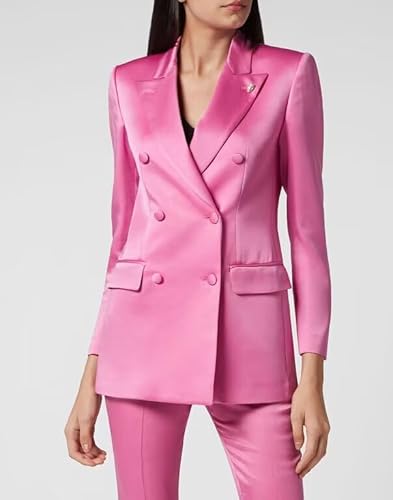 Champagne Satin Women's Blazer and Pants Set for Every Occasion - Image 6