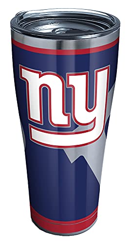 Tervis Triple Walled NFL New York Giants Insulated Tumbler Cup Keeps Drinks Cold & Hot, 30oz - Stainless Steel, Rush