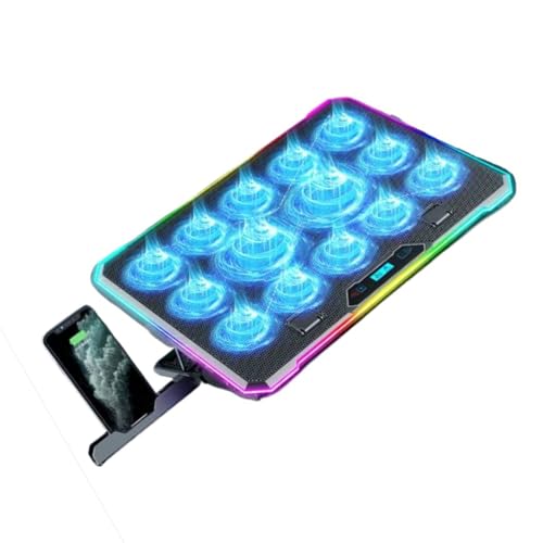 Base enfriadora para laptop con 13 ventiladores y 8 alturas ajustables miniatura 1