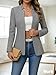 Mina Self Herringbone Blazers Jacket Tweed for Women 2025 Fall Grey Plaid Business Casual Work Professional Womens Dressy Fitted Fashion Trendy Winter Women's Blazer & Suit Jackets Ladies H-Grey M