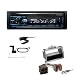 Produktbild Alpine UTE-204DAB 1 DIN Autoradio DAB+ Bluetooth USB AUX-IN passend für Hyundai i20 2009-2012 Silber