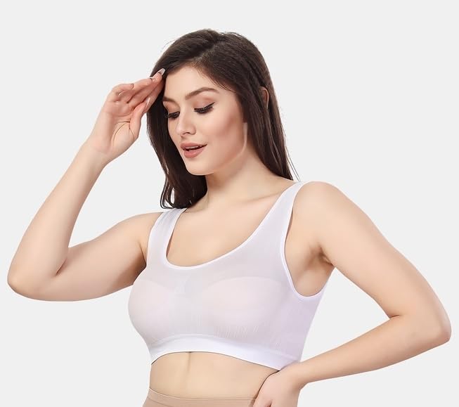 Image of Fabme Women's Seamless Skin Non Padded Full Coverage Bra