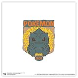 Trends International Gallery Pops Pokémon - Peaceful Nature Bulbasaur Badge Artwork Wall Art Wall Poster, 12.00' x 12.00', Unframed Version