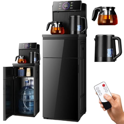Dispensador de Agua Independiente con Carga de Piso, dispensador de Enfriador de Agua, máquina de Barra de té con Pantalla táctil, función Caliente/fría/Caliente, para Oficina en casa Comercial
