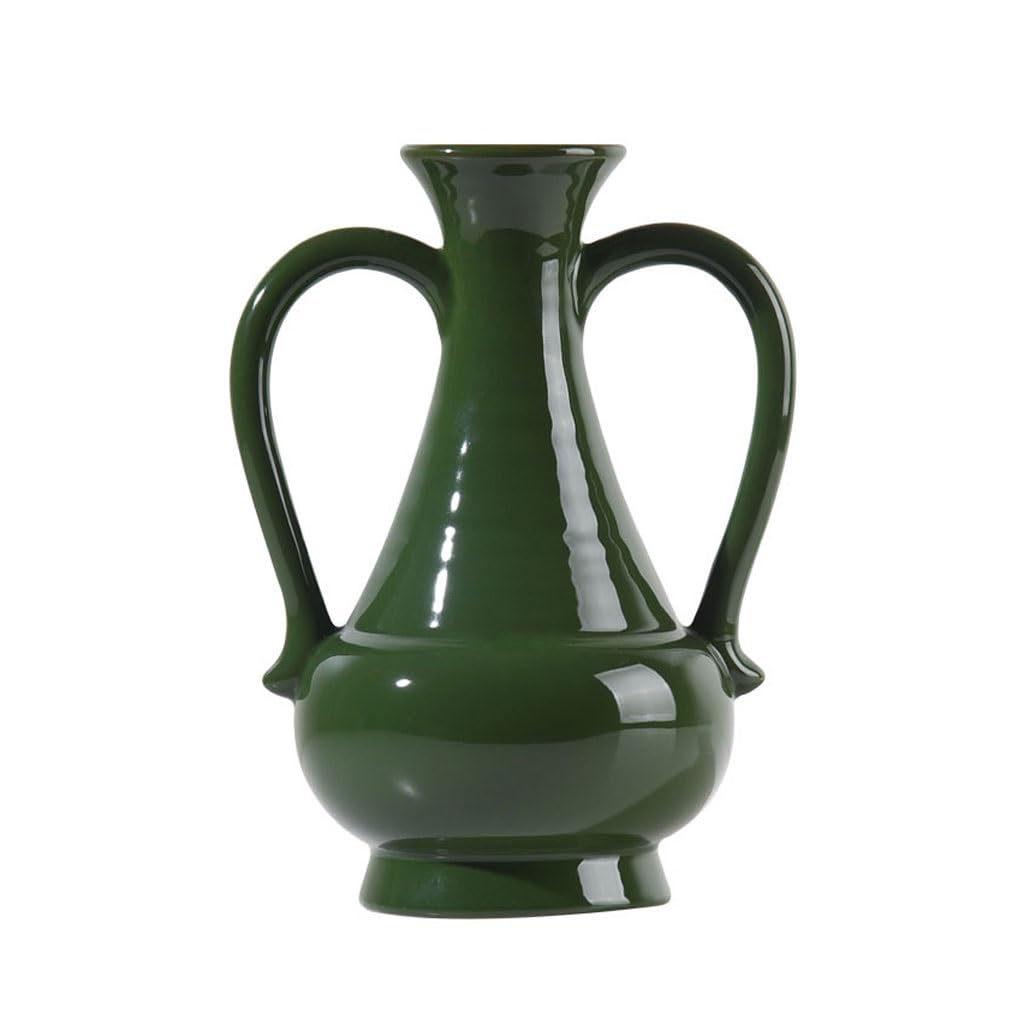 Gfhtrely A Vase Ceramic Vase Retro Home Interior Ornaments Living Room Desktop Hydroponic Flower Rrangement Container Flower Vases