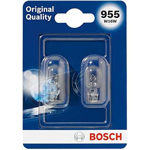 Bosch 955 (W16W) Original equipment car light bulbs - 12 V 16 W W2,1x9,5d - 2 bulbs Cover