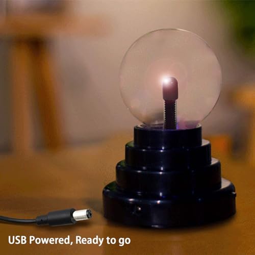 Image of SCILLA Mini Magic Tesla Coil Plasma LED Lamp - Touch Sensitive Plasma Ball (USB Powered Or Battery Operated)