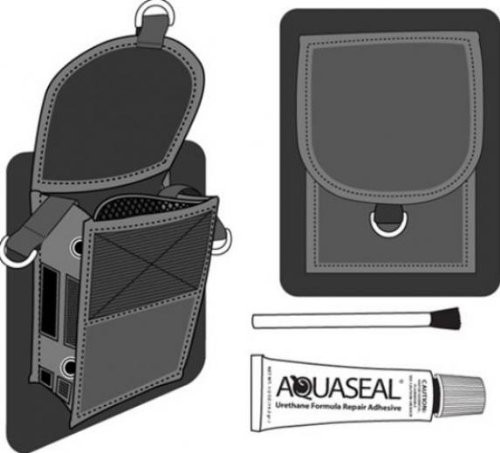 Highland Glue-On Thigh Pocket for Technical Scuba Divers Wetsuits and Drysuits2