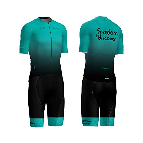 Maillot homme TwoNav 2XL turquoise pour cyclisme et activités outdoor