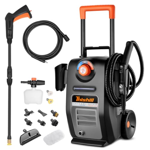 This Hill 2-in-1 Electric Pressure Washer & Steam Cleaner, 3000 PSI