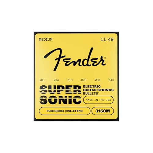 Fender �t�F���_�[ �G���L�M�^�[�� SuperSonic? Bullets? 3150M Guitar Strings, Pure Nickel, Bulled End, Gauges .011-.049