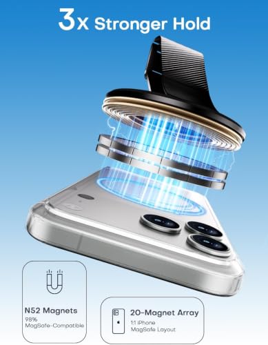 SINCEHOLY MagSafe Magnetic Phone Holder w/ Silicone Finger Strap - image 2