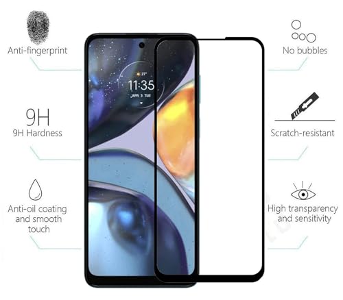 Image of HD Tempered Glass Screen Protector Compatible For Moto G23 With Edge To Edge Coverage And Easy Installation Kit