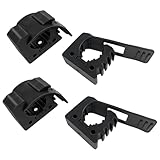 ROBLOCK Quick Release Rubber Clamp Mounts, 4-Pack Adjustable shovel clamp mount, Rubber Tool Handle Bracket for 0.8
