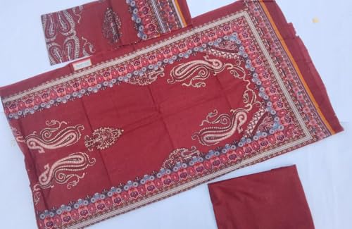 Image of SAMREEN TEXTILE Women's Cotton Floral Printed Unstitched Salwar Suit Dress Material With Dupatta