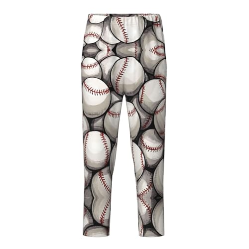 Pajama Pants Pajama Bottoms with Elastic Waistband Sleepwear Lounge Pants, Vintage Baseball