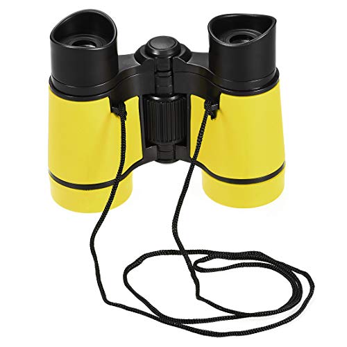 Binoculares uxcell 4x30 compactos plegables amarillos miniatura 1