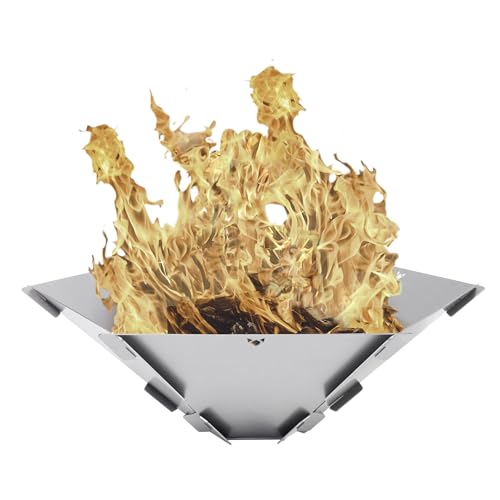 FENNEK Hexagon | The mobile fire pit made of stainless steel | Easy to dismantle and stick together...