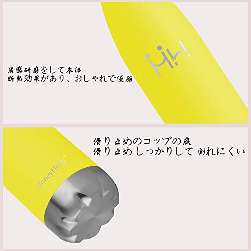 HoneyHolly 大容量魔法瓶 持ち運びステンレス ウォーターボ