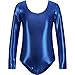 Valcatch Gymnastics Leotards for Girls Long Sleeve Kids Teens Dance Tumbling Outfit Matching Shorts Set Age 5-14 Years