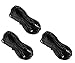 Three Pack Of YCS Basics 25 Foot 3.5mm Stereo Headphone / AUX Extension Cable Male / Female
