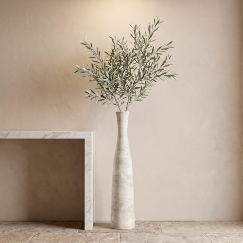 Image of Ceramic Tall Floor Vase, 29 inch Terracotta Large Decorative Vases Home Decor