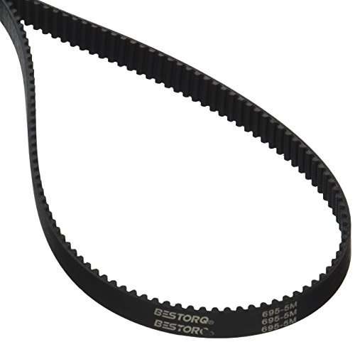 Image of BESTORQ 695-5M-15 HTD Timing Belt, 695mm Outside Circumference x 15mm Width x 3.6mm Height, 5mm Pitch, 139 Teeth