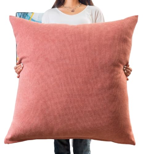 クッション 大きい 超ビッグサイズ おしゃれ 正方形 無地 エンジ 座布団 ビッグクッション ごろ寝 背当て ソファ ジャンボサイズ ふかふか インテリア 洗える 特大 ビッグ かわいい (赤, 65*65cm)