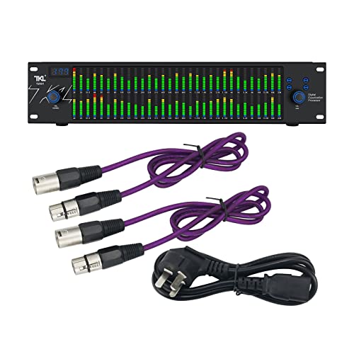 Tkl T2531 Professional Graphic Equalizer Audio Processor Two 31-Band Spectrum Display 2U Audio Digital Equalizador Professional Sound System Professional Equalizers For Ktv Stage Performance #TOP5