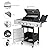 3-Burner Propane Gas BBQ Grill with Side Burner, 46790BTU Output With Enameled Cast Iron Cooking Grids For Outdoor Barbecue, Stainless Steel (3-Burner 37230BTU)