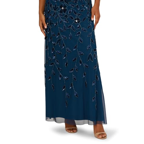 Image of Adrianna Papell Embellished Mikado Gown