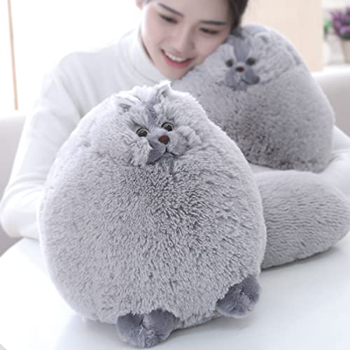 Image of Winsterch Stuffed Animal Plushie Cat Stuffed Animal,Cute Soft Plush Cat Animals,Gray Stuffed Cat, Birthday for Kids,Boys,Girls,Fat Cat Stuffed Toy (Gray, 10 Inches)