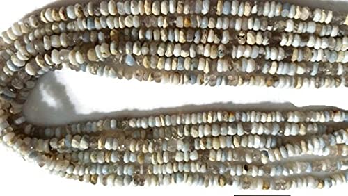 Opale bleue facettée perles de 4mm en fil de 13.5 pouces LK