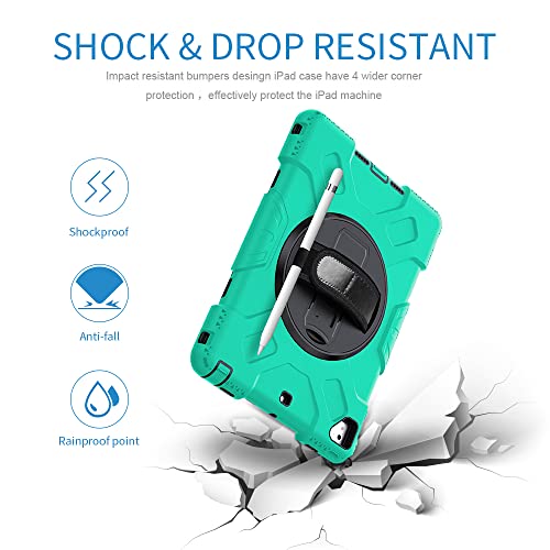Protection iPad 6e génération antichoc avec support rotatif 360